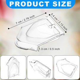 Pour Spout Cover Replacement for Ninja Blender Lid, Clear Replacement Parts for Ninja Blender 72oz Square Pitcher Top Accessories for NJ600-NJ602, BL500-BL781