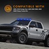 AMEXMART 5X Blue LED Cab Lights Smoked Cab Roof Running