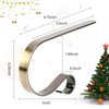 4 Pcs Christmas Stocking Holders for Mantle, Metal Stand Stocking