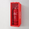 Global Industrial Fire Extinguisher Cabinet, Plastic, Fits 20 lbs., Red