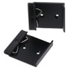 Fudeshe Universal-DIN-Schienen-Montageclip, Schienenclip, Aluminium-Solid-State-Relaisklemmen, Aluminiumlegierung, schwarz, 4 Stück