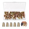 YIXISI 120 PCS Zinc Alloy Hex Socket Screw-in Nuts Kit,