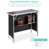 Best Choice Products Portable Pop-Up Bar Table for Indoor, Outdoor,