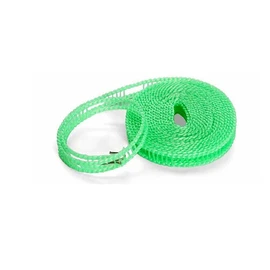 Portable 5m Travel Clothes Line Washing Rope Non Slip Airer Laundry Clothesline, Durable Portable Laundry Line for Outdoor Camping and Home Use, with Stainless Steel Hooks