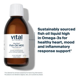 Aceite De Pescado Vital Nutrients Ultra Pure 1400 Pharmaceut