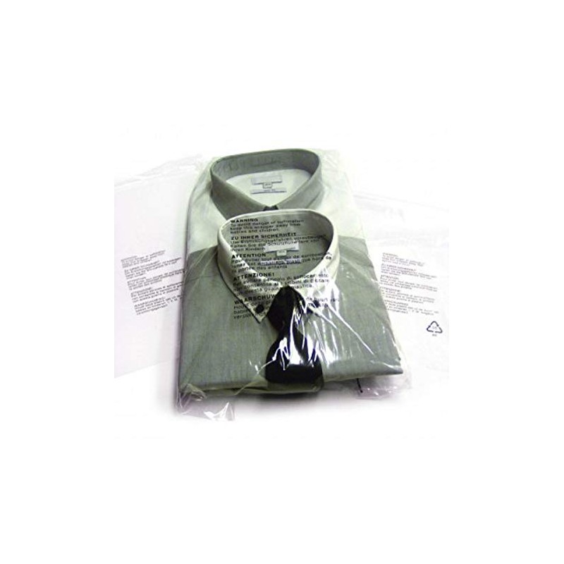 Sabco - 200pcs Clear Garment Bags - Polypropylene Envelopes -