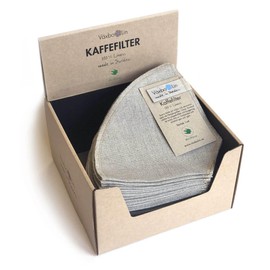 100% Natural Linen REUSABLE Coffee Filter: Made in Sweden of 100% linen. Size #4. Sold in pack of 1 or 2 or 3. (1 Coffee Filter)