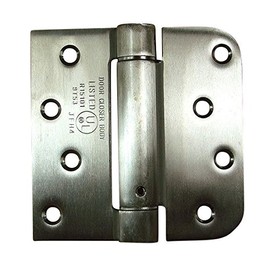 Hinge Outlet Spring Hinge 4 Inches with 5/8 Radius Square Stainless Steel Highly Rust Resistant - 2 Pack