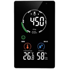 NDIR MX6055 CO2 Monitor CO2 Meter Air Flow Meter Temperature Measurement Black