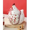 Bicuzat Rural Chicken and Flower Pattern Ceramic Easter Sugar Canister