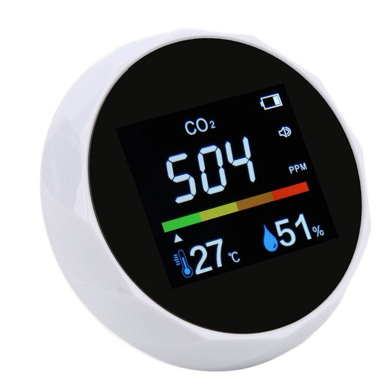 CO2 Monitor Carbon Dioxide Temperature Humidity 3 in 1 Portable