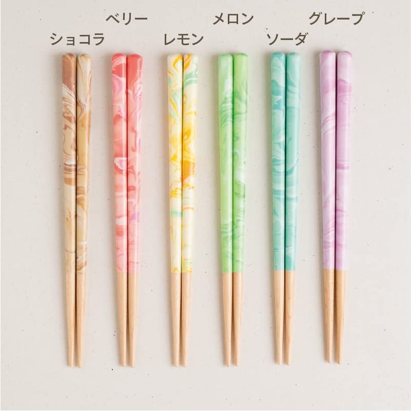 FUSION Cream G-64649 Chopsticks Children, Dishwasher Safe, Natural Wood, 7.1