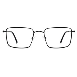 Zeelool Reading Glasses for Men Rectangle Blue Light Blocking Readers with Anti-Reflective Coating and Spring Hinges ZJGM933461-02（Black,2.50）