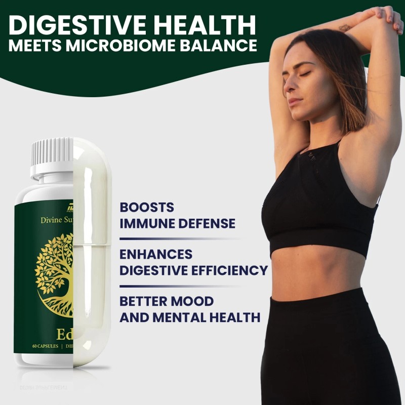 (5 Pack) Eden Capsules – Eden Pills Digestive Support, Gut