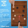 Pacific Shore Games Wooden Sling Puck Game, Table Top Hockey
