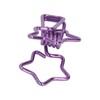 100pcs Star Binder Clips Cute Cartoon Hollow Strong Clamping Force