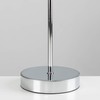 MiniSun MiniSun | Modern Polished Chrome Table Lamp with a