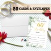 60th Birthday Invitation Cards for Women Men, 60 Years Old