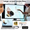 cablecc HDMI Male to HDMI 2.1 Female Up Angled Vertical