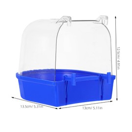 Generic Bird Bath for Cage Birds Sturdy Parrot Bathtub with Removable Bottom Easy to Clean Bird Pool Bathing for Budgies and Parakeets Reliable Accessory for Small