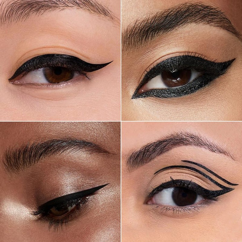 PHOFAY Vegan Eyeliner Liquid - Super Fast-Drying, Ultra-Waterproof & Smudge-Proof,