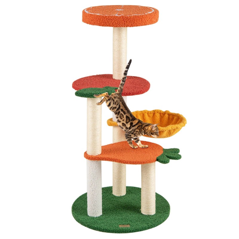 Costway Multi-level Cat Tree Cute Fruit World Cat Tower with