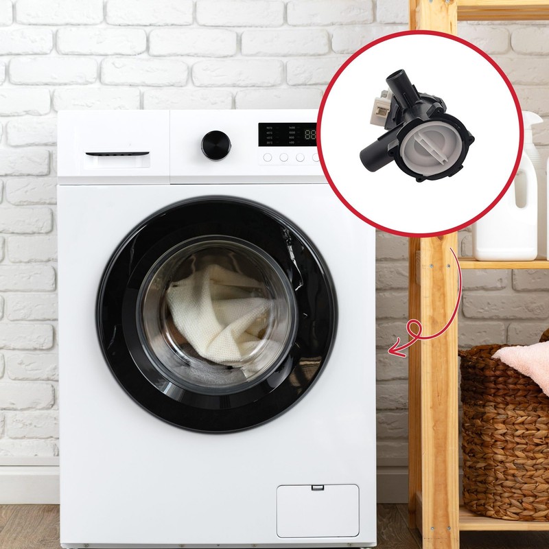 Siemens Washing Machine Drain Pump EBS2556-0808 30W 144717 - 00144978