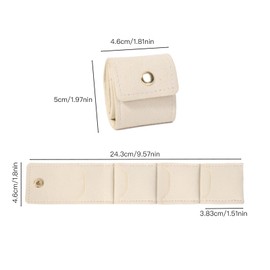 3-Pack Travel Jewelry Case Portable Foldable Jewelry Organizer for Rings, Earrings, Necklaces, and Bracelets, Small Travel Jewelry Box with Compartments and Pockets