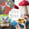 63 Pcs Needle Felting Needles UK,Needle Felting Kits of 3