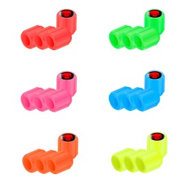 Yamobi 24 STK Auto Leuchtende Ventilkappen Auto,Ventilschaftabdeckung Leuchtend, Auto-Reifen Ventilabdeckung, Universelle Fluoreszierende Reifenventilkappen, Schädel