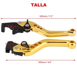 Palanca de Freno de Motocicleta,Universal Clutch de Tambor para Motocicletas,par de manijas de palanca de freno de tambor de embrague de motocicleta universal (Amarillo)