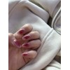 [Highly recommendedTanghulu Nail] Plum Melting Lip Glow - Long Square