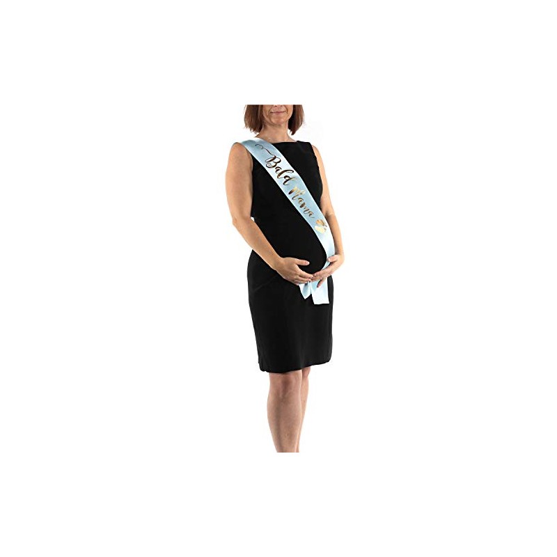 OLILLY Sash for Baby Shower in German - Bald Mama