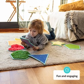 ODOXIA Sensory Mats for Autistic Children | Sensory Tiles for Kids | Sensory Wall Panel | Sensory Mats (Shapes) | Sensory Toys | Sensory Room Equipment | Sensory Disorder Toys for Tactile Play