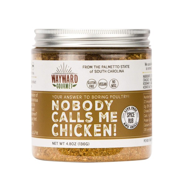 Nobody Calls Me Chicken! Rub & Seasoning by Wayward Gourmet - Lemon & Herb Spice Blend for Chicken, Fish & Veggies - The Best Chicken Seasoning