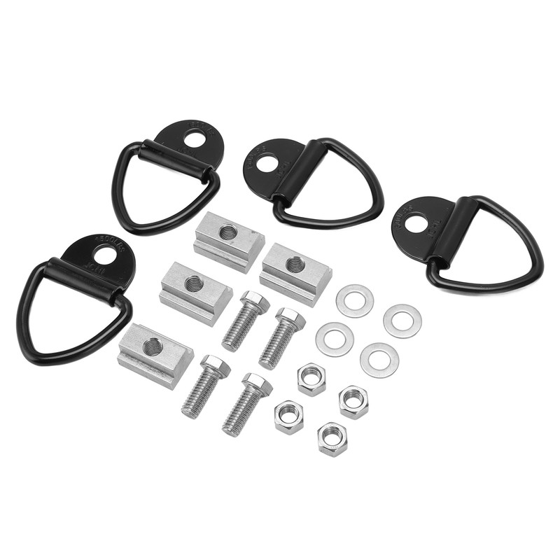 4 Set 3/8in‑16 Thread Bed Deck Rails Cleat T Slot