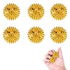 6 Stück Massagebälle,Gold Spiked Massage Ball Hart Magnetische Akupressurkugeln Massagebälle