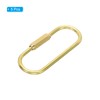 PATIKIL Brass Key Ring, 5 Pack Pure Brass Screw Lock