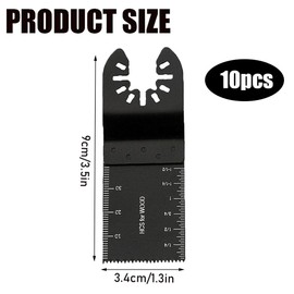 10pcs Oscillating Tool Blades, 34mm Professional Universal Oscillating Saw Blades, Wood Multitool Blades Quick Release, Compatible with Dewalt/Milwaukee/Makita/Ryobi, Rockwell/Bosch