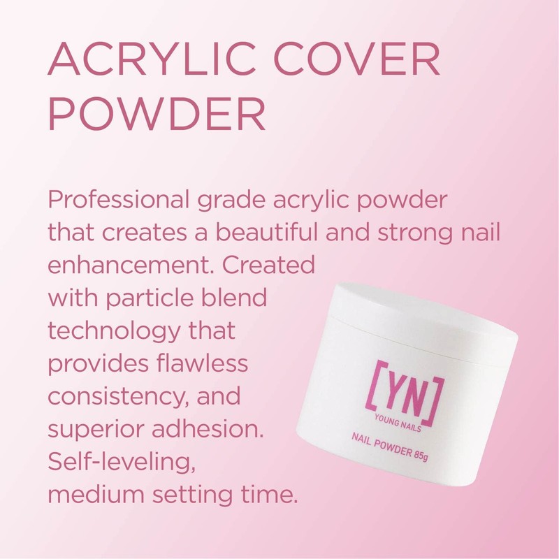 Young Nails Acrylic Cover Powder 85 Gram 2.99 Oz Naked