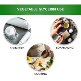 Soapeauty VEGETABLE GLYCERIN USP Grade Non-GMO Natural | Cosmetic Products, Skin, Hair Care, Soap Making, Household Uses 5 oz