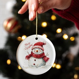 HUKINE Snowman Christmas Ornaments, Snowman Gifts Ornaments, Merry Christmas Ornaments, Snowman Gifts for Women, Winter Decor Ornaments, Snowman Decor Ornaments, Snowman Ornaments for Christmas Tree