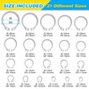 ZHUBANG 800Pcs C-clip External Retaining Rings Snap Rings Assortment Kit