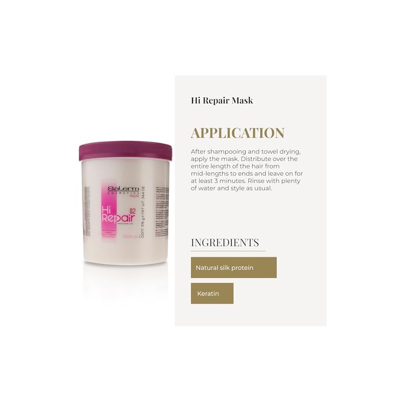 Salerm Hi Repair Mask With Silic Protein Complex 02, 34.4