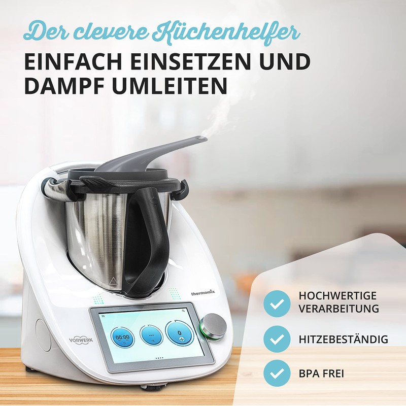 LAINFELD Steam Diverter for Thermomix TM5 TM6 | Steam Deflector