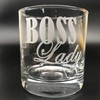 G070 Boss Lady Rocks Glass Highball Glass, Wife, Wifey, Girlfriend,