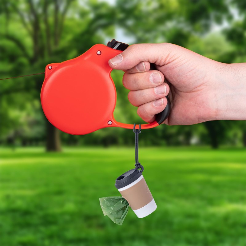 Hundekotbeutelspender mit Kaffee-Design, tragbarer Haustierspender, Hundekotbeutelspender für Hunde, zum Gehen,