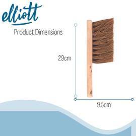 Elliott Natural Coconut Fibre FSC Certified Hand Brush with Soft Bristles – Heavy Duty, Ideal for Indoor use, Homes, kitchens and Spring Cleaning