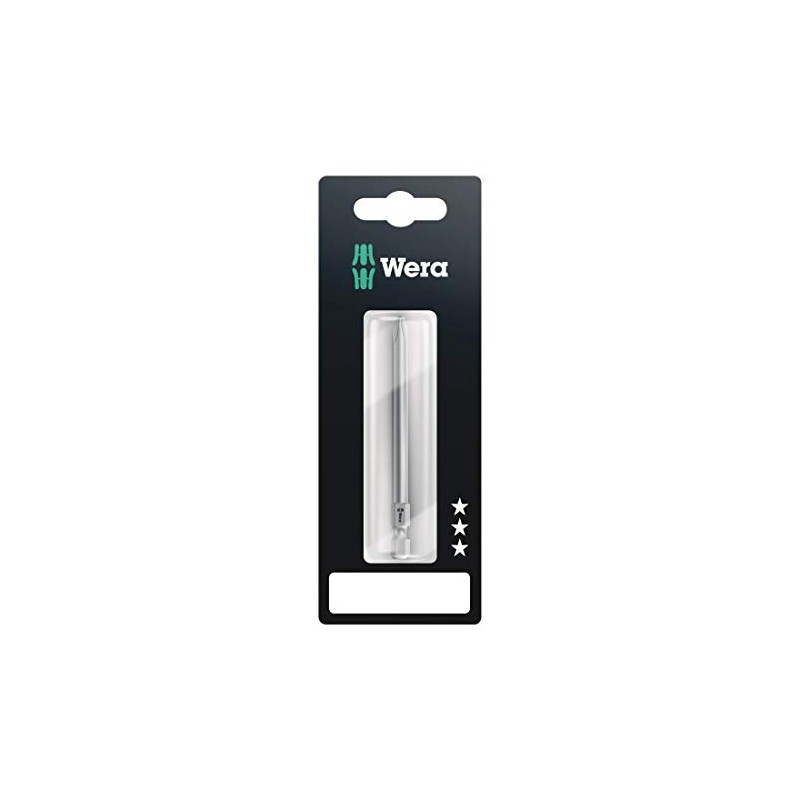 WERA 136307 Long Screwdriver Bit for Phillips Screws, Insertion 0.25