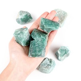 QINJIEJIE QINJIEJIE 100% Gro?es Grn Aventurin Rohsteine Premium Wassersteine Kristalle Steine 4 Stck Natursteine Heilsteine set 4.5-5 cm